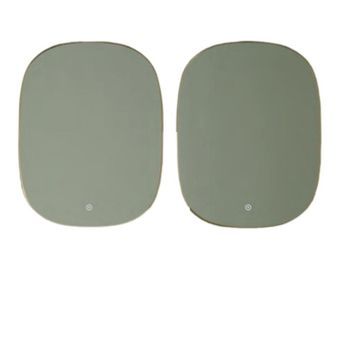 Espejo De Baño Led Mod. Flow 80x70 Dorado