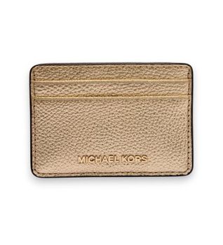 Michael Kors para mujer. 32H9TJ6D1L Tarjetero Jet Set dorado (OSFA), Casual, Piel