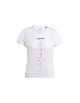 Camiseta de Trail adidas Terrex Agravic Trail Running Mujer Blanco