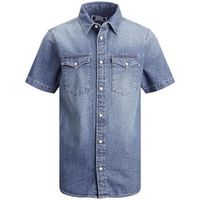 jack  jones camisa manga corta 12190003 jje sheridan shirt ss noos jnr medium blue denim para nino