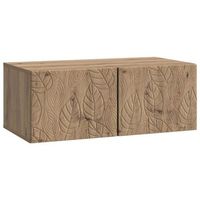 mueble de tv de pared 98 x 31 cm roble artisan vidaxl