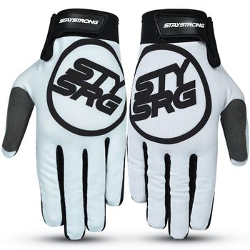 Stay Strong Staple 3 Youth Gloves - White Youth Small