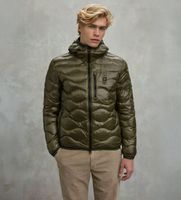 blauer para hombre 25wbluc03074 plumifero ondulado wave verde xl casual poliester