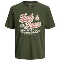 jack  jones camiseta t-shirt jack jones col rond beige en coton biologique para hombre