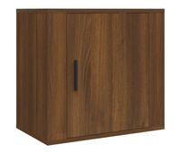 vidaxl mesita de noche de pared roble marron 50x30x47 cm