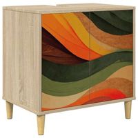 mueble de cuarto de bano bonn sonoma 60 x 40 x 60 cm vidaxl