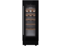 vinoteca - teka rvu 10020 gbk ciclico 20 botellas led puerta reversible doble cristal tintado negro