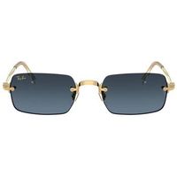 ray-ban gafas de sol rettangolare - unisex 0rb3928 001s2 para hombre