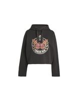 sudadera de fitness adidas farm hoodie mujer negro