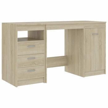 Escritorio De Madera De Ingeniería Roble Sonoma 140x50x76 Cm