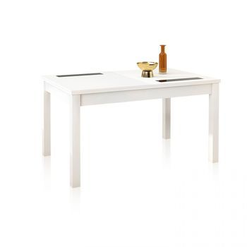 Mesa De Comedor Extensible Nuka Blanco 140–180 X 75 X 90 Cm