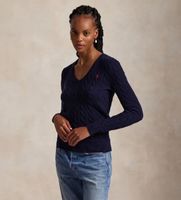 polo ralph lauren para mujer 211971866003 jersey de cachemira y lana marino xxs casual manga larga