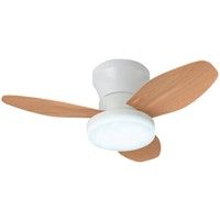 tauros ventilador de techo blancohaya 3 aspas 48w led 300040006000k al18xp70cm