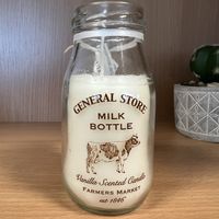 milk bottle candle - vanilla scented