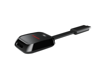 Lector de tarjetas - SANDISK QuickFlow microSD con USB-C, Compatible UHS-I y UHS-II, Transfiere vídeos 5.3K 4K UHD, Negro