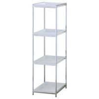 estante de metal cromado cm p385 x l31 x h115