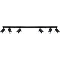 lampara de techo negro acero alt 16 cm