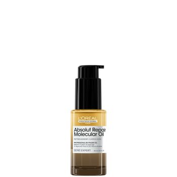 L'Oréal Professionnel Absolut Repair Molecular Bi-Phase Oil for Damaged Hair 30ml, High Shine & Molecular Repair