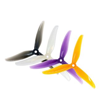 2 pares / 10 pares de Gemfan Huracán 5236 5.2x3.6 5.2 pulgadas, hélices de carrera de 3 palas potentes para drones de ca