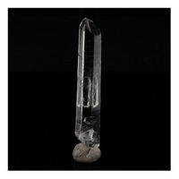 cuartzo biterminado - piedra natural de francia bourg doisans - cristal de cuarzo crudo energizante y purificador  1265 ct - certificado de