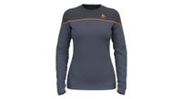 camiseta interior odlo p revelstoke performance wool  p warm gris azul mujer