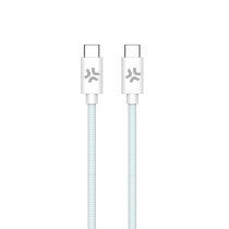 Celly USBCUSBCCOTTLB cable USB 1,5 m USB C 60 W Azul, Blanco