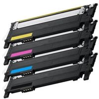 4 toners compatibles para samsung clp-360clp365clx3300clx3305c410c460 406s