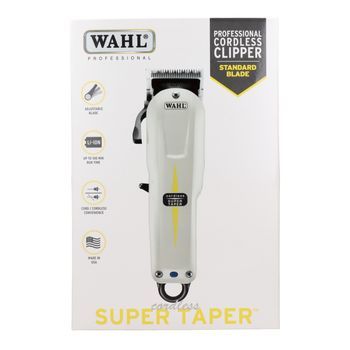 Wahl Cordless Super Taper Negro, Blanco Ión De Litio