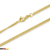 cadena barbada oro de 8 quilates 55cm