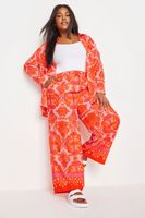 limited collection pantalon de estampados paisley naranjas mujer curvy y tallas grandes limited collection