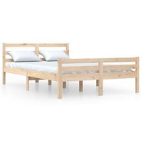 cama matrimonial  cama para adultos  estructura de cama madera maciza 150x200 cm