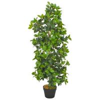 planta artificial con maceta de laurel verde 120 cm decoracion interior dec022025