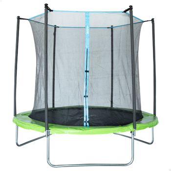 Cama Elástica Infantil Aktive con Red de Seguridad y Borde Acolchado, 261x261x256 Cm, Negro