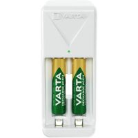 varta mini charger para pilas recargables 2x aaa 800 mah