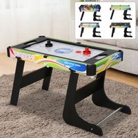 mesa multijuegos homcom 4 en 1 mdf acero abs 865x435x64 cm multicolor
