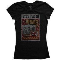 the beatles camiseta live in liverpool para mujer