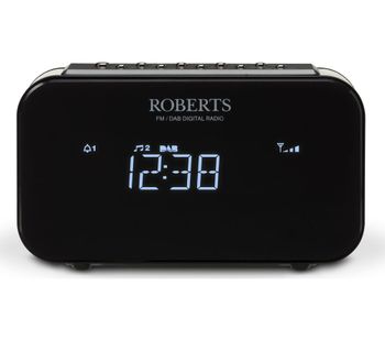 ROBERTS ORTUS1 DABﱓ Clock Radio - Black, Black