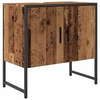 mueble para lavabo de bano  armario de bano madera ingenieria envejecida