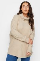 yours jersey crema suave de cuello vuelto mujer curvy y tallas grandes yours