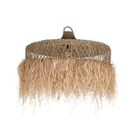 lampara techo fibras naturales 125x125x54