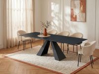 mesa de comedor cristal negro