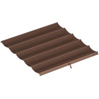 outsunny cubierta para techo retractil de 25x255m para pergola 3x3 tela de repuesto con 10 orificios de drenaje cafe   aosom espana