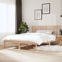 cama matrimonial  cama para adultos  estructura de cama madera maciza de pino 140x200 cm cfw204500