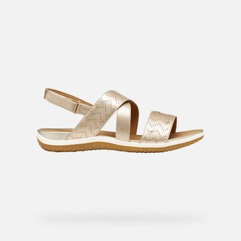 GEOX Sandal Vega Mujer Dorado Claro