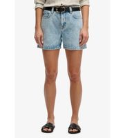 superdry para mujer w7110491a shorts mid rise azul claro 26 casual algodon denim