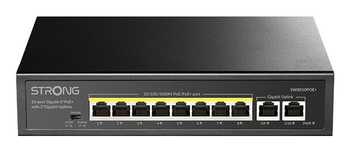 STRONG SWITCH 8 POE CON 2 ENLACES ASCENDENTES ETHERNET