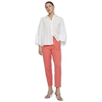 Vila Blusa Aspyn 3/4 Loose Shirt - Cloud Dancer para mujer