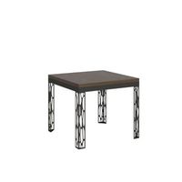 mesa tipo libro 90x90180 cm ghibli libra nogal estructura antracita
