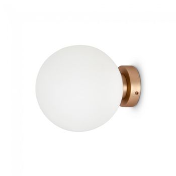 Aplique de pared basic form opal oro