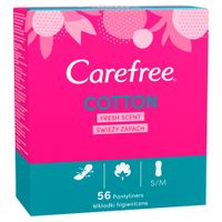 carefree cotton fresh scent pantyliners